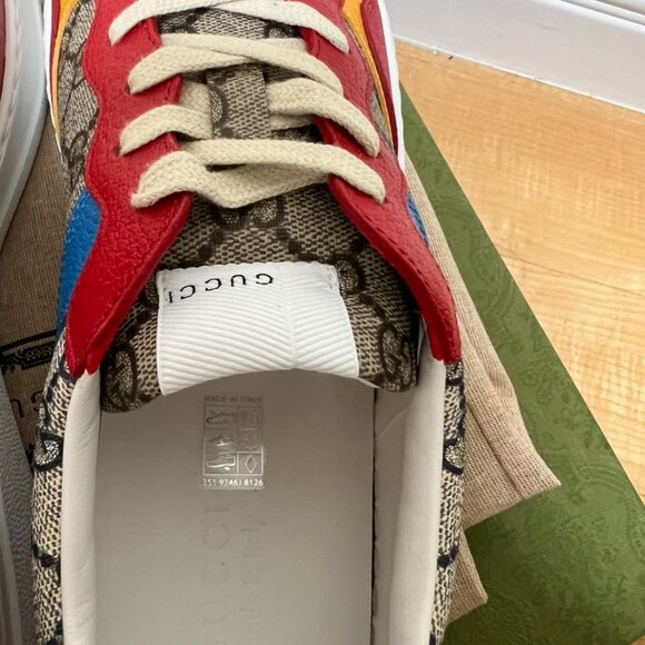 GUCCI GG SNEAKER BEIGE RED BLUE - Picture 6 of 8